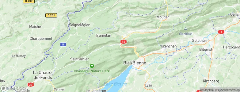 Sonceboz-Sombeval, Switzerland Map