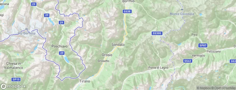 Sondalo, Italy Map