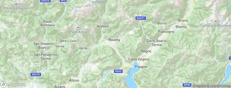 Songavazzo, Italy Map