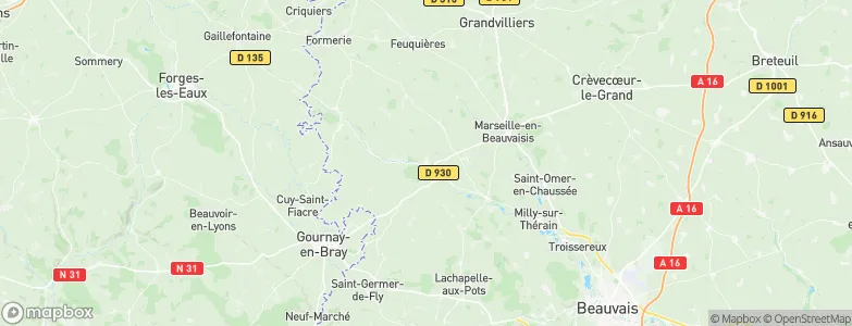 Songeons, France Map