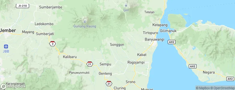 Songgon, Indonesia Map