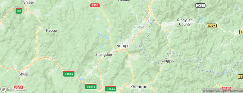 Songyuan, China Map