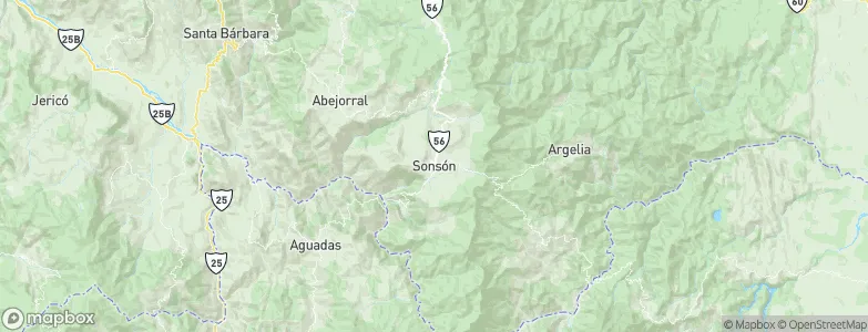 Sonsón, Colombia Map