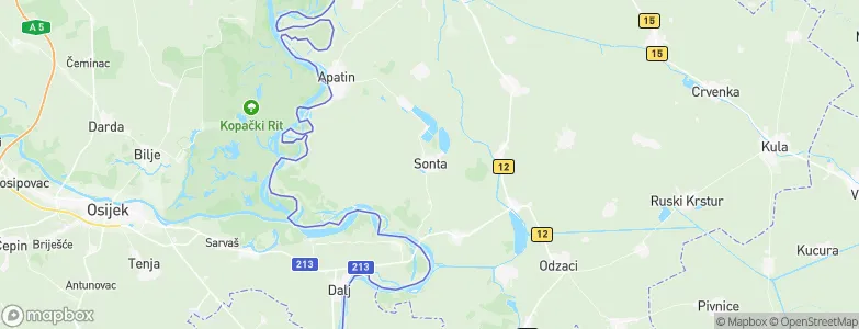 Sonta, Serbia Map
