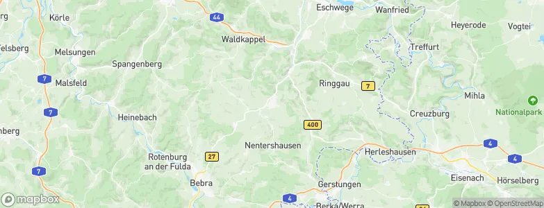 Sontra, Germany Map