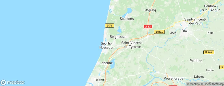 Soorts-Hossegor, France Map
