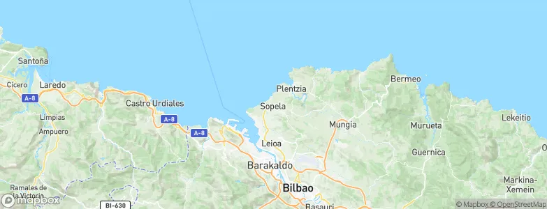 Sopela, Spain Map