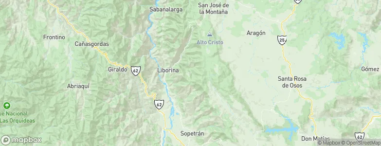 Sopetrán, Colombia Map