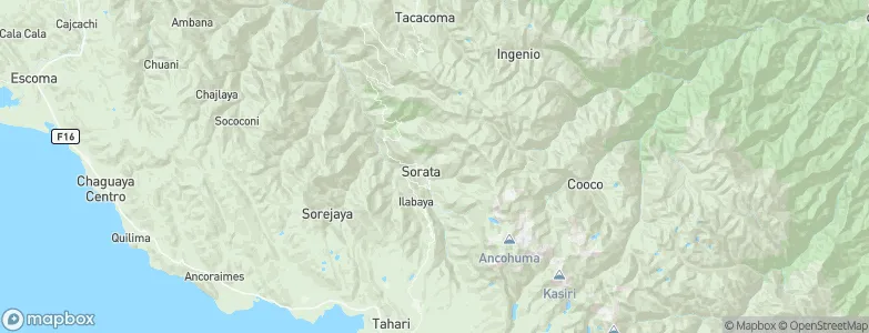 Sorata, Bolivia Map