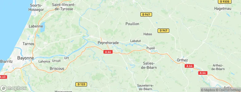 Sorde-l'Abbaye, France Map
