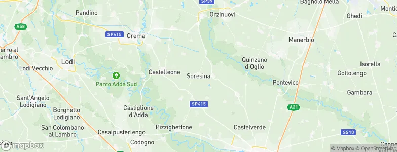Soresina, Italy Map