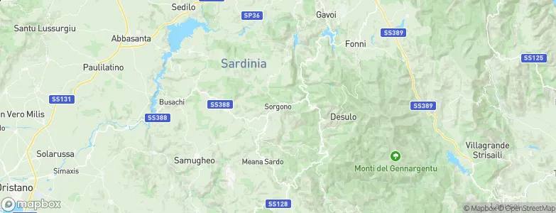 Sorgono, Italy Map