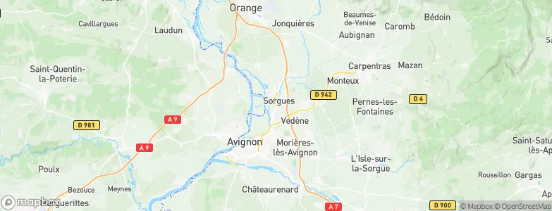Sorgues, France Map