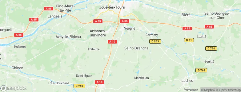 Sorigny, France Map