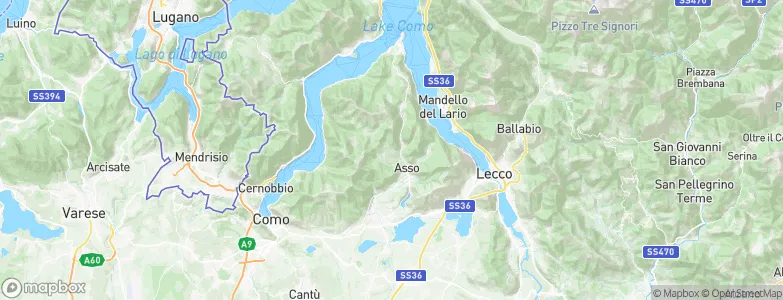 Sormano, Italy Map