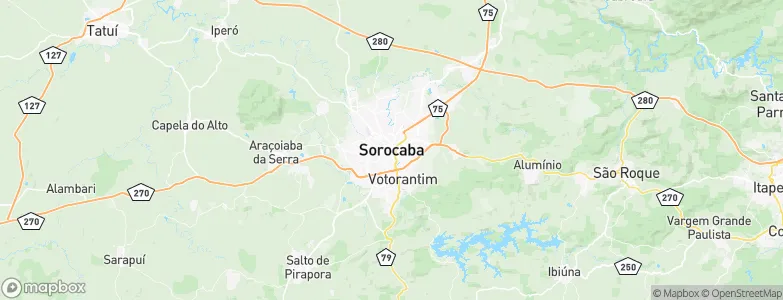 Sorocaba, Brazil Map
