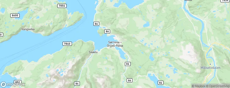 Sørreisa, Norway Map