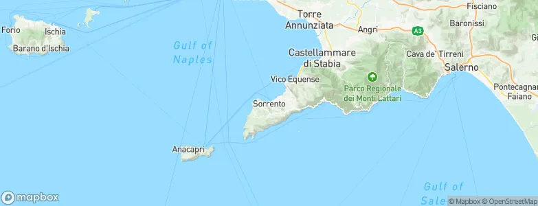 Sorrento, Italy Map