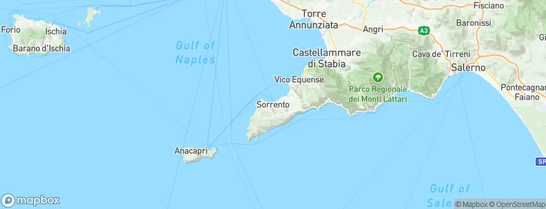 Sorrento, Italy Map