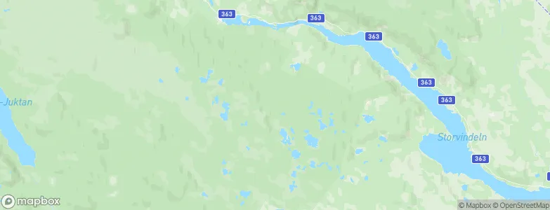Sorsele Kommun, Sweden Map