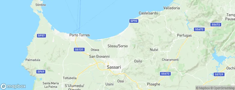 Sorso, Italy Map