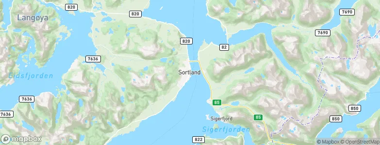 Sortland, Norway Map