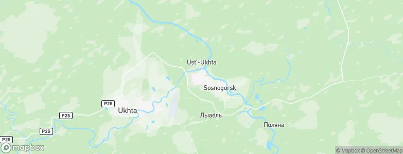 Sosnogorsk, Russia Map
