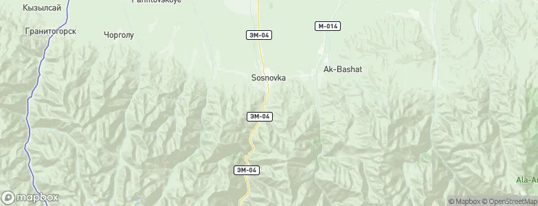 Sosnovka, Kyrgyzstan Map