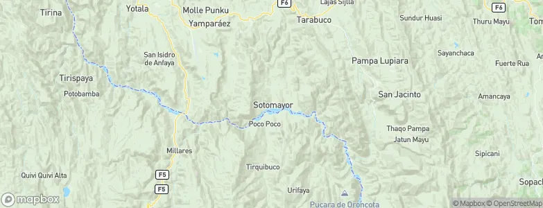 Sotomayor, Bolivia Map