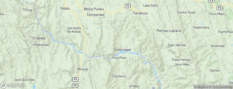 Sotomayor, Bolivia Map