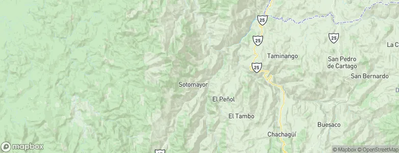 Sotomayor, Colombia Map