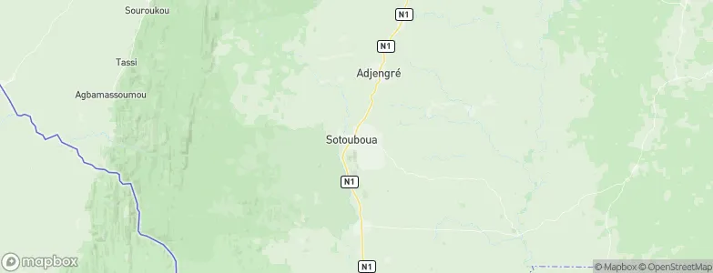 Sotouboua, Togo Map