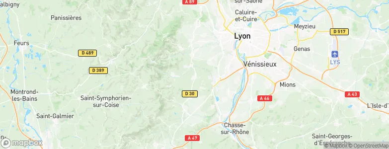 Soucieu-en-Jarrest, France Map