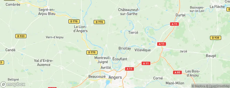 Soulaire-et-Bourg, France Map