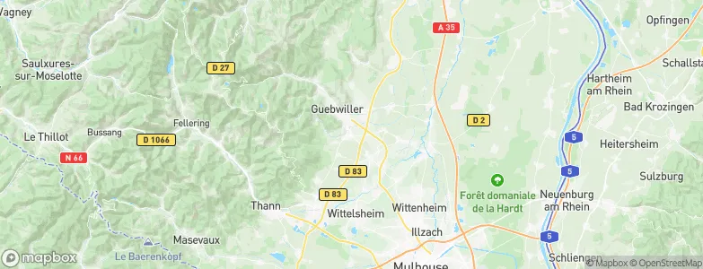 Soultz-Haut-Rhin, France Map