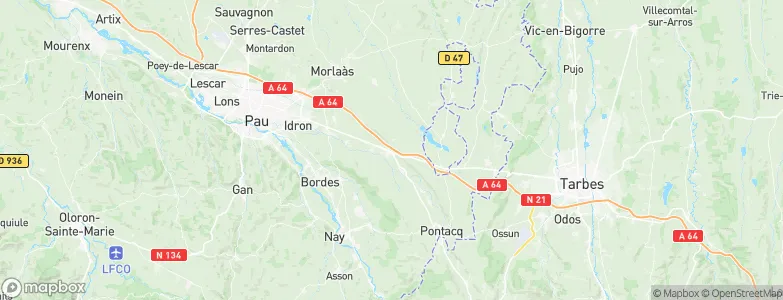 Soumoulou, France Map