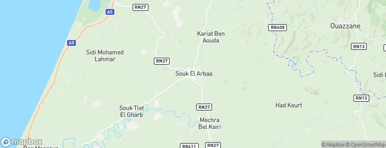 Souq Larb’a al Gharb, Morocco Map