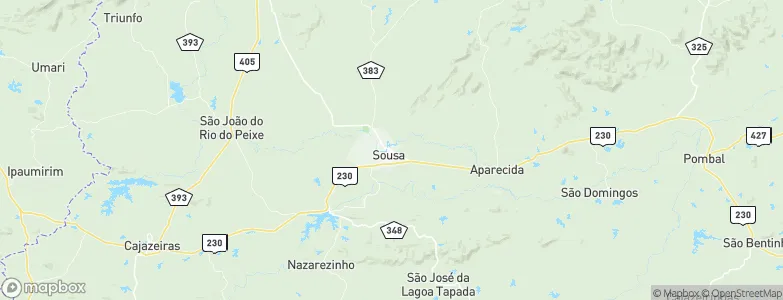 Sousa, Brazil Map