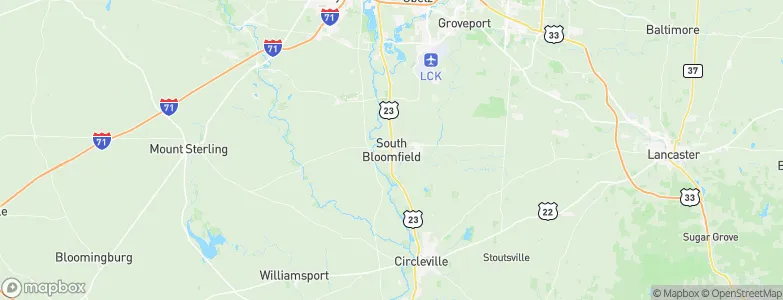 South Bloomfield, United States Map