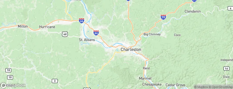 South Charleston, United States Map
