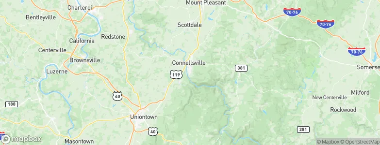 South Connellsville, United States Map
