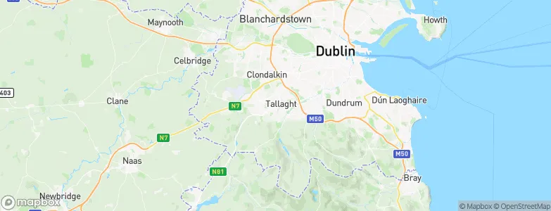 South Dublin, Ireland Map