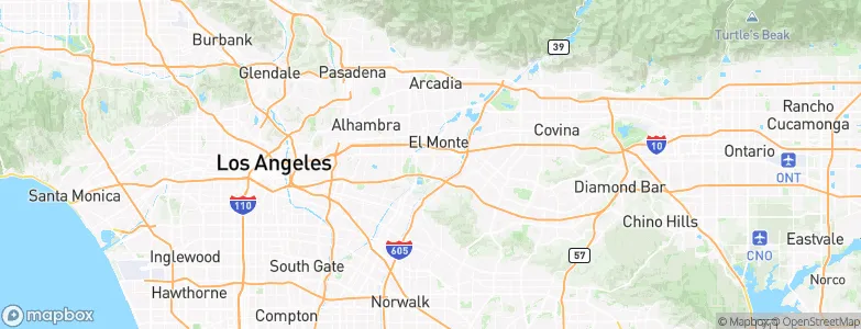 South El Monte, United States Map