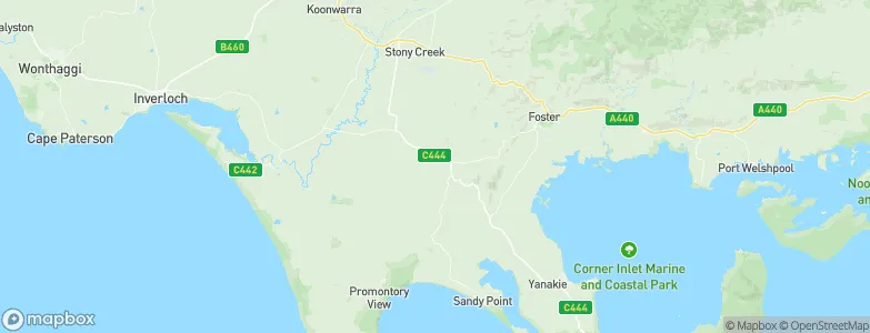 South Gippsland, Australia Map