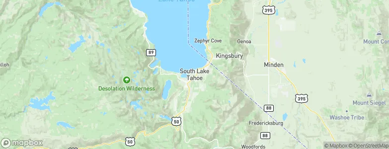 South Lake Tahoe, United States Map