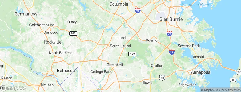 South Laurel, United States Map