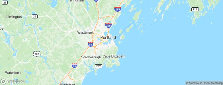 South Portland, United States Map