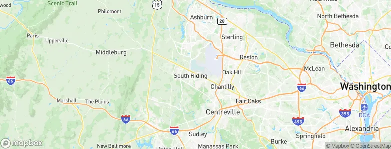 South Riding, United States Map