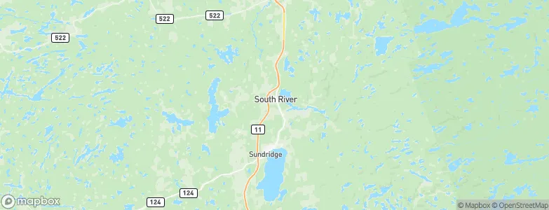 South River, Canada Map