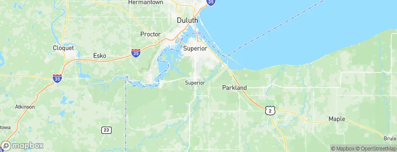 South Superior, United States Map